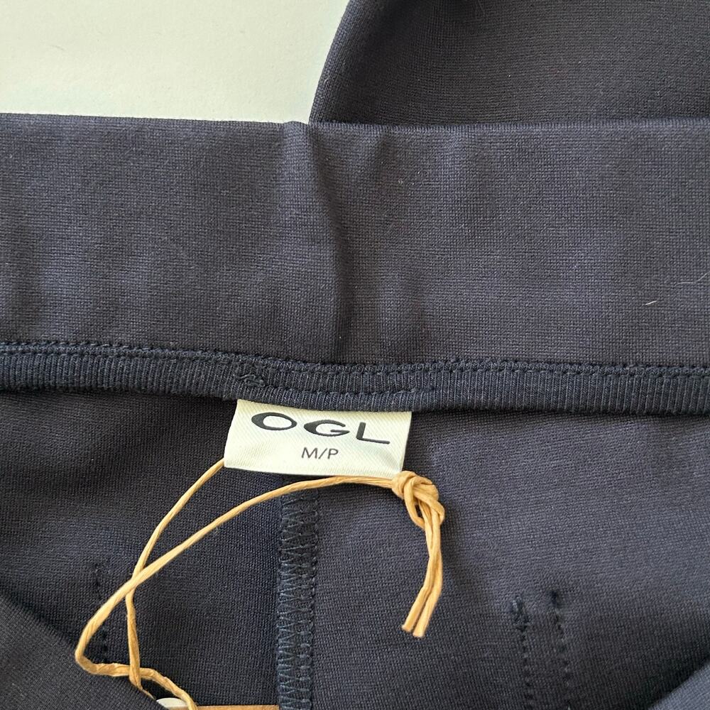 OGL Slimming Ponte High Rise Pull-On Pants Flare Navy M Medium Petite New - Picture 6 of 8